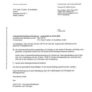 Unbedenklichkeitsbescheinigung_AOK